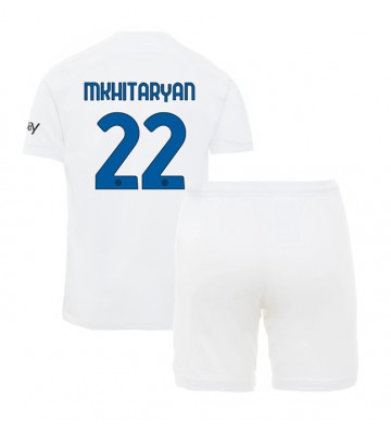 Inter Milan Henrikh Mkhitaryan #22 babykläder Bortatröja barn 2023-24 Korta ärmar (+ Korta byxor)
